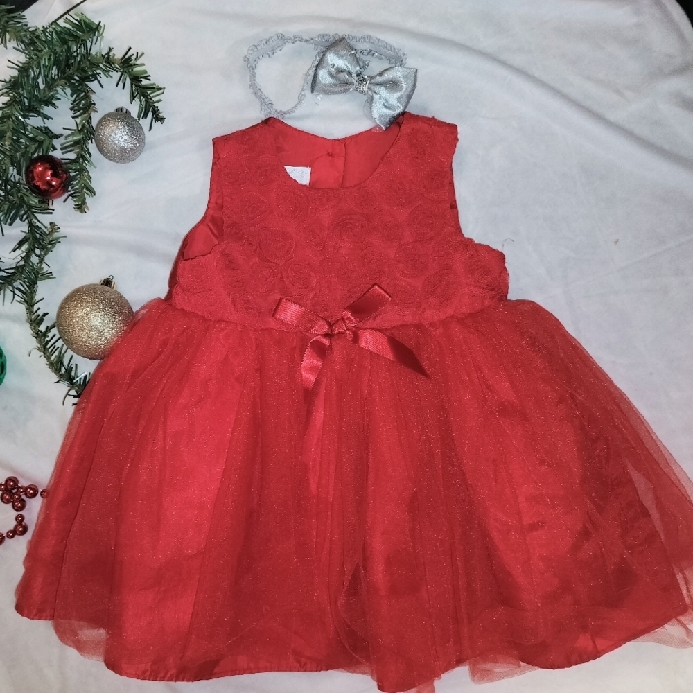 Red Baby Dress with Bow